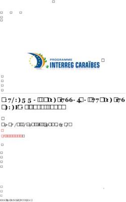 Programme Opérationnel de coopération Caraïbes 2014-2020 - Document de consultation publique