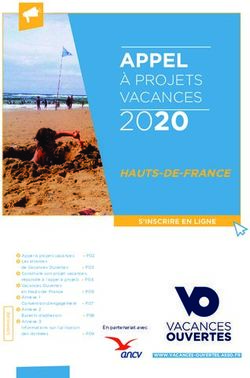 2020 APPEL À PROJETS VACANCES - Vacances Ouvertes