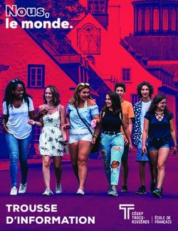 TROUSSE D'INFORMATION - École de français du Cégep de Trois ...
