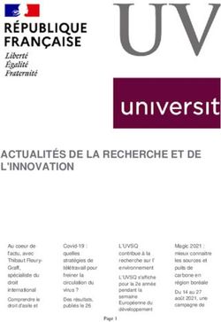 ACTUALIT&Eacute;S DE LA RECHERCHE ET DE L'INNOVATION - UVSQ