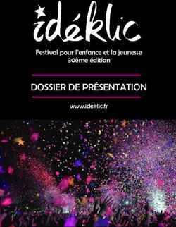 DOSSIER DE PRÉSENTATION - Festival pour l'enfance et la jeunesse 30ème édition www.ideklic.fr