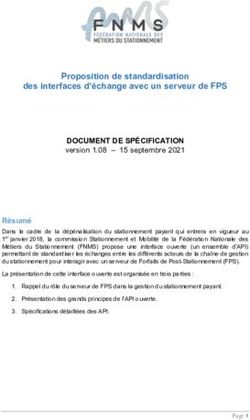 Proposition de standardisation des interfaces d'&eacute;change avec un serveur de FPS - FNMS