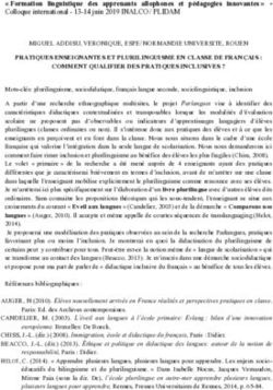 " Formation linguistique des apprenants allophones et p&eacute;dagogies innovantes " - Colloque international - 13-14 juin 2019 INALCO / PLIDAM