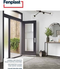 VERRES DÉCORATIFS POUR PORTES D'ENTRÉE DECORATIVE GLASS FOR ENTRY DOORS - COLLECTION 2021-2022 - DP Marchand