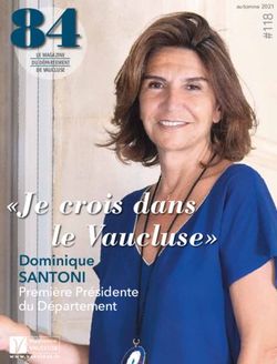 84 "Je crois dans le Vaucluse" Dominique SANTONI Premi&egrave;re Pr&eacute;sidente du D&eacute;partement