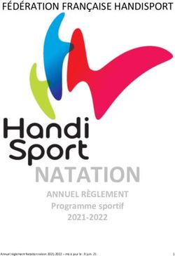 NATATION - F&Eacute;D&Eacute;RATION FRAN&Ccedil;AISE HANDISPORT - ANNUEL R&Egrave;GLEMENT Programme sportif 2021-2022