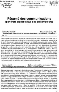 Résumé des communications - (par ordre alphabétique des présentateurs) - acebac