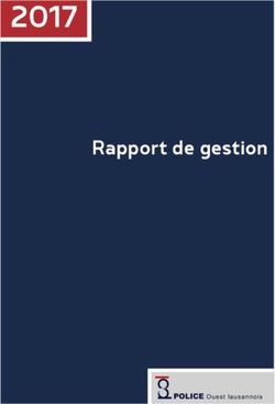 2017 Rapport de gestion - Police Ouest lausannois