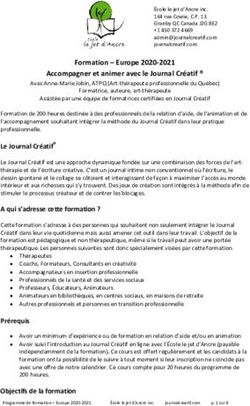 Formation - Europe 2020-2021 Accompagner et animer avec le Journal Créatif - Anne-Marie Jobin