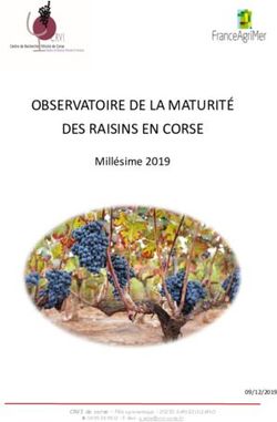 OBSERVATOIRE DE LA MATURITÉ DES RAISINS EN CORSE - Millésime 2019 09/12/2019 - Le C.R.V.I ...