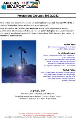 Prestations Groupes 2021/2022 - Ar&egrave;ches Beaufort