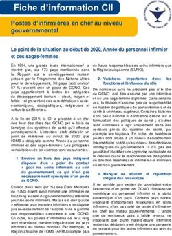 Fiche d'information CII - Postes d'infirmières en chef au niveau gouvernemental - International Council of Nurses