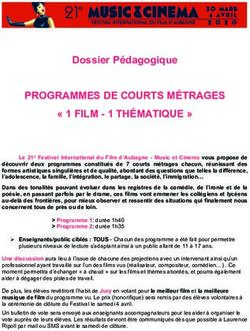PROGRAMMES DE COURTS MÉTRAGES " 1 FILM - 1 THÉMATIQUE " - Festival ...