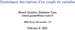 Statistiques descriptives d'un couple de variables