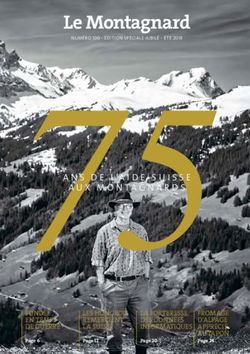 75ANS DE L'AIDE SUISSE - Le Montagnard - Aide suisse à la montagne