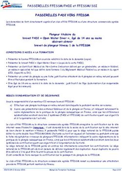 PASSERELLES PADI VERS FFESSM - PASSERELLES FFESSM/PADI et FFESSM/SSI - Eden Plongée