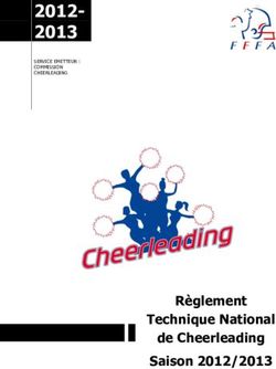 2012- 2013 Règlement Technique National de Cheerleading Saison 2012/2013