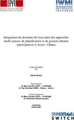 Intégration du domaine de l'eau dans des approches multi-acteurs de planification et de gestion urbaine participatives à Accra ; Ghana