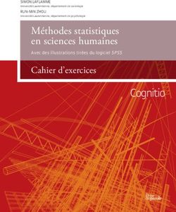 Méthodes statistiques en sciences humaines - Exercices