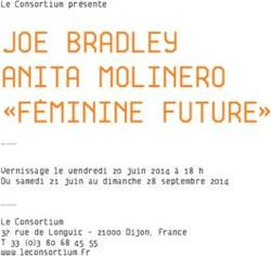 JOE BRADLEY ANITA MOLINERO "F&Eacute;MININE FUTURE" - LE CONSORTIUM PR&Eacute;SENTE - VERNISSAGE LE VENDREDI 20 JUIN 2014 &Agrave; 18 H DU SAMEDI 21 JUIN AU DIMANCHE ...