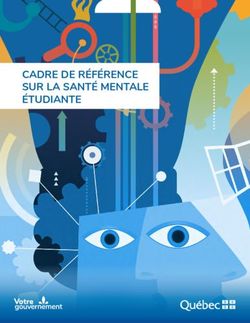 CADRE DE RÉFÉRENCE SUR LA SANTÉ MENTALE ÉTUDIANTE