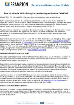 F&ecirc;te de Victoria 2020 &agrave; Brampton pendant la pand&eacute;mie de COVID-19