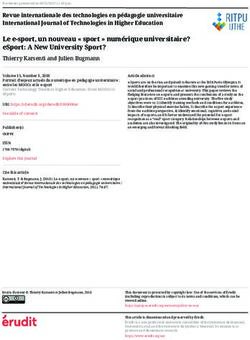 Le e-sport, un nouveau " sport " num&eacute;rique universitaire? eSport: A New University Sport?