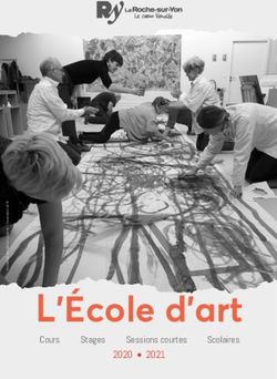 L'&Eacute;cole d'art Cours Stages - La Roche-sur-Yon Agglom&eacute;ration