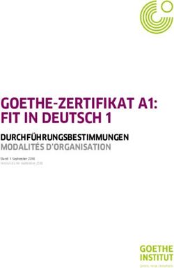 GOETHE-ZERTIFIKAT A1: FIT IN DEUTSCH 1 - DURCHFÜHRUNGSBESTIMMUNGEN ...