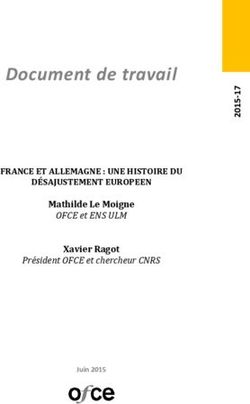 Document de travail FRANCE ET ALLEMAGNE : UNE HISTOIRE DU DÉSAJUSTEMENT EUROPEEN - Mathilde Le Moigne