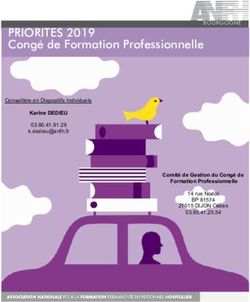 PRIORITES 2019 Congé de Formation Professionnelle - ANFH