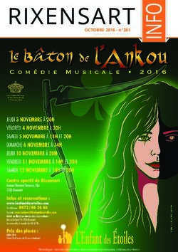 RIXENSART OCTOBRE 2016 - n 281 - Commune de Rixensart