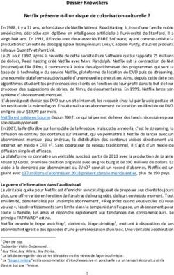 Dossier Knowckers Netflix présente-t-il un risque de colonisation culturelle ? - Infoguerre