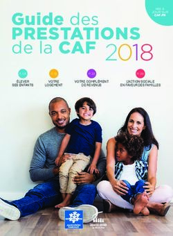 2018 PRESTATIONS Guide des