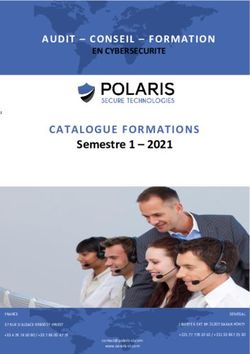 CATALOGUE FORMATIONS Semestre 1 2021 - AUDIT - CONSEIL - FORMATION - Polaris Secure Technologies