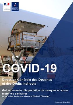 Direction Générale des Douanes et des Droits Indirects - Guide douanier d'importation de masques et autres matériels sanitaires