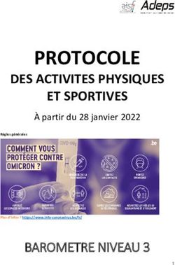 PROTOCOLE ET SPORTIVES DES ACTIVITES PHYSIQUES - BAROMETRE NIVEAU 3 - LBFA