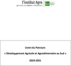 Livret Du Parcours " Développement Agricole Et Agroalimentaire Au Sud ...