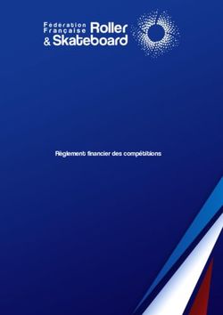 Règlement financier des compétitions - FFRS