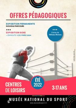 OFFRES P&Eacute;DAGOGIQUES - CENTRES DE LOISIRS - Mus&eacute;e National du Sport