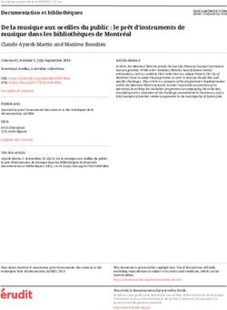 De la musique aux oreilles du public : le prêt d'instruments de musique dans les bibliothèques de Montréal