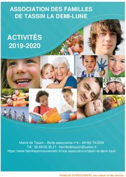 ACTIVITÉS 2019-2020 ASSOCIATION DES FAMILLES DE TASSIN LA DEMI-LUNE - Familles en mouvement
