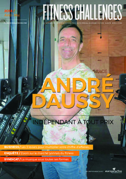 André dAussy indépEndant à tout prix - Fitness Challenges
