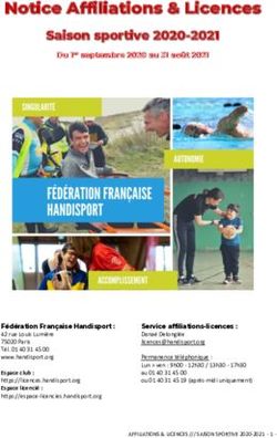Notice Affiliations & Licences Saison sportive 2020-2021 - Comit&eacute; Handisport Gironde