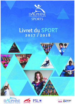 Livret du SPORT 2017 /2018 - Université Paris-Dauphine