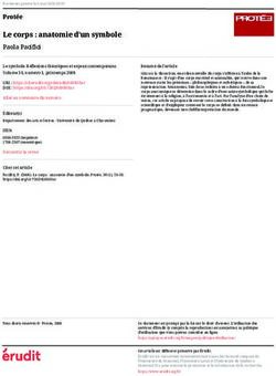 Le corps : anatomie d'un symbole - Paola Pacifici - Érudit