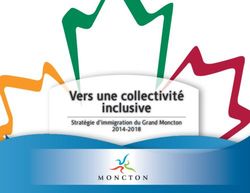 Vers une collectivité inclusive - Stratégie d'immigration du Grand Moncton 2014-2018
