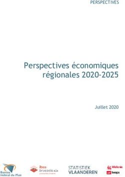Perspectives économiques régionales 2020-2025 - Juillet 2020 - PERSPECTIVES - Bureau fédéral du Plan - IBSA