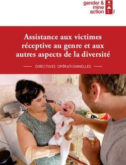 Assistance aux victimes réceptive au genre et aux autres aspects de la diversité - DIRECTIVES OPÉRATIONNELLES - Gender and Mine Action Programme ...