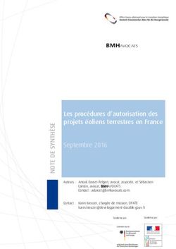 Les procédures d'autorisation des projets éoliens terrestres en France Septembre 2016 - BMH Avocats